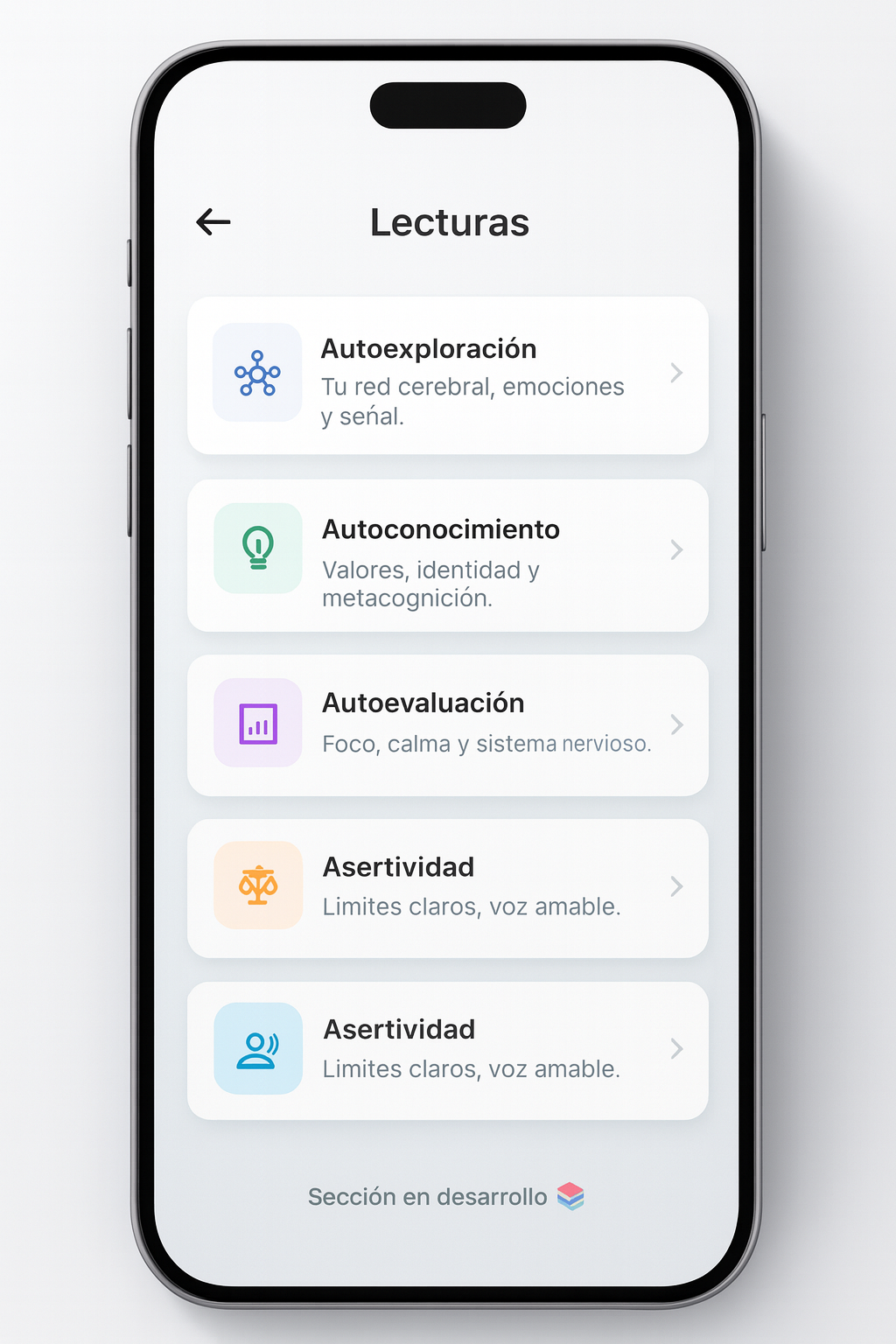 Vista previa del blog de Temotiva® con lecturas breves de bienestar emocional